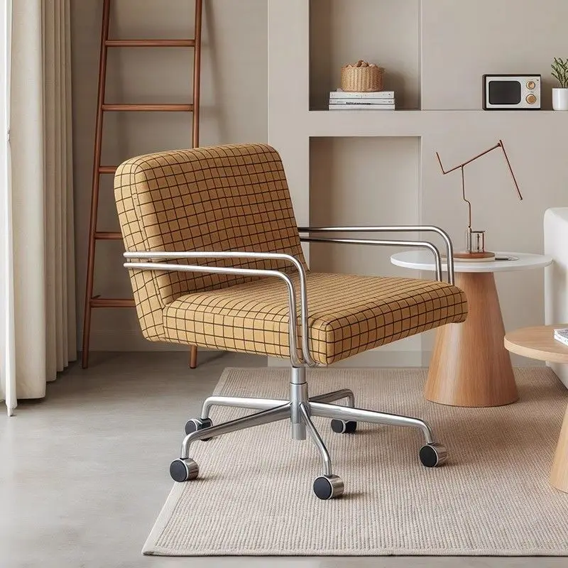 Home Comfort Computer Chair Sediary Office Desk Chair Lifting Rotating Function Study Chair with Backrest for Ergonomic Support