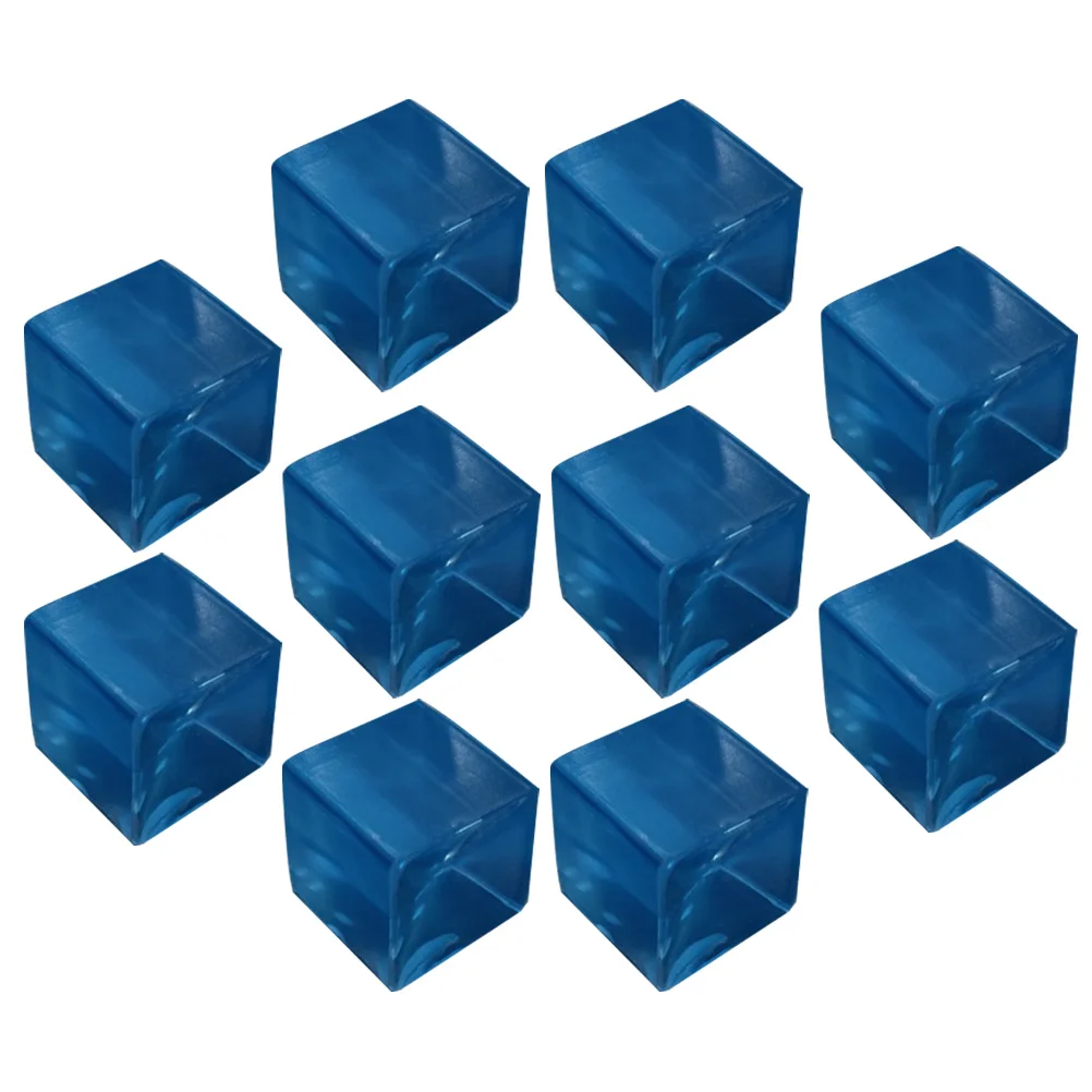 10 pezzi a forma di cubo di ghiaccio spremitura palla sensoriale antistress giocattolo rilassante portatile materiale Tpr trasparente