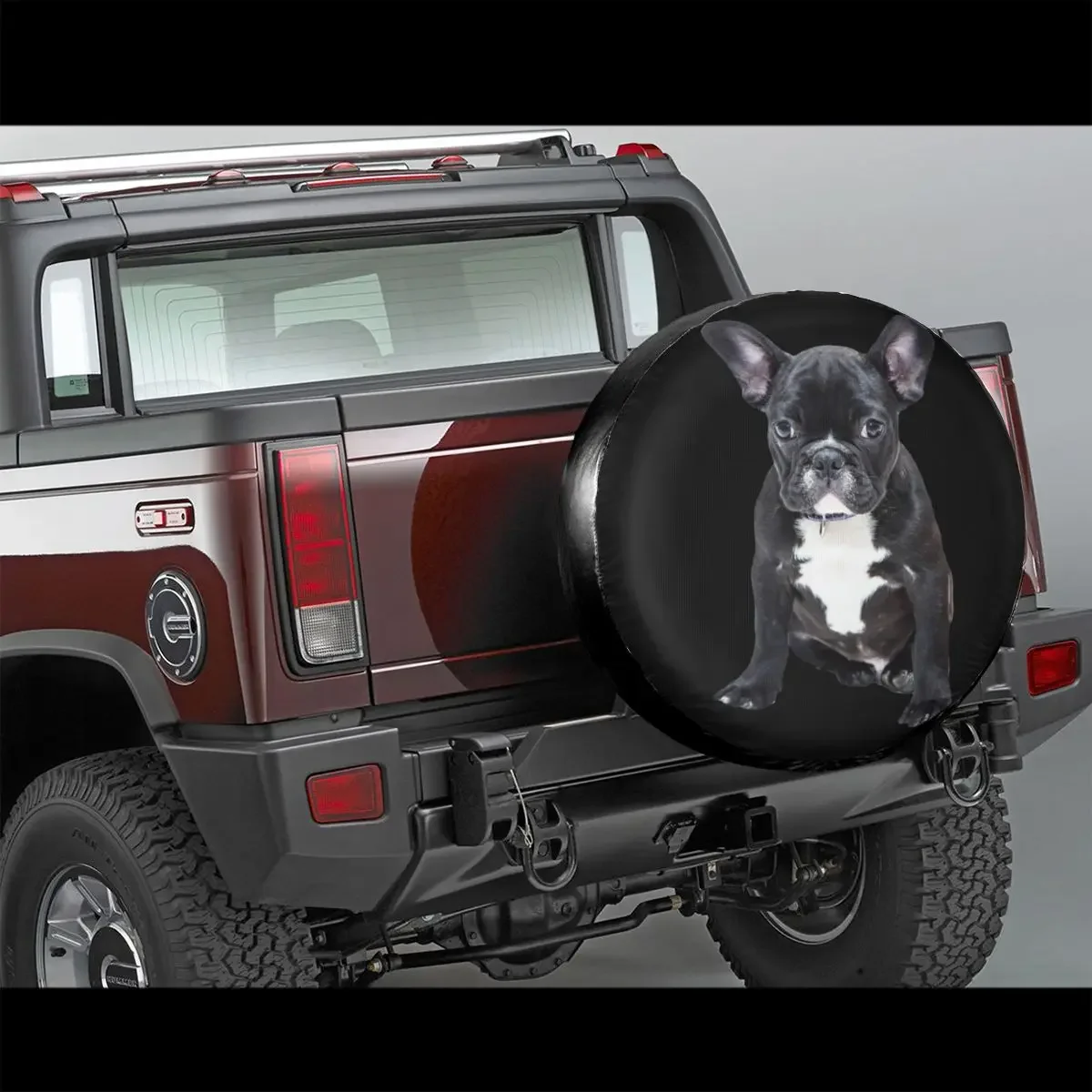 French Bulldog Spare Wheel Tire Cover Case Bag Pouch for Jeep Hummer Puppy Dog Pet Dust-Proof Vehicle Accessories 14