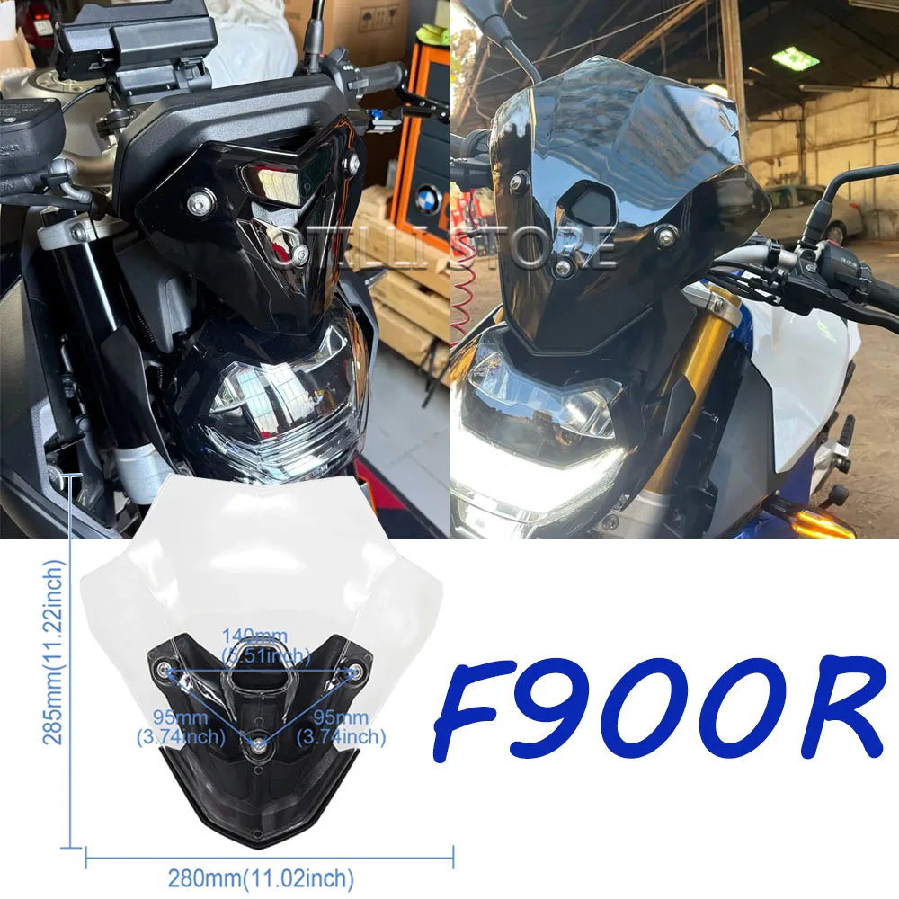 

New For BMW F900R F 900R F900 R 2020-2025 2024 Motorcycle Accessories Windscreen Windshield Viser Baffle VIsor Wind Deflectors