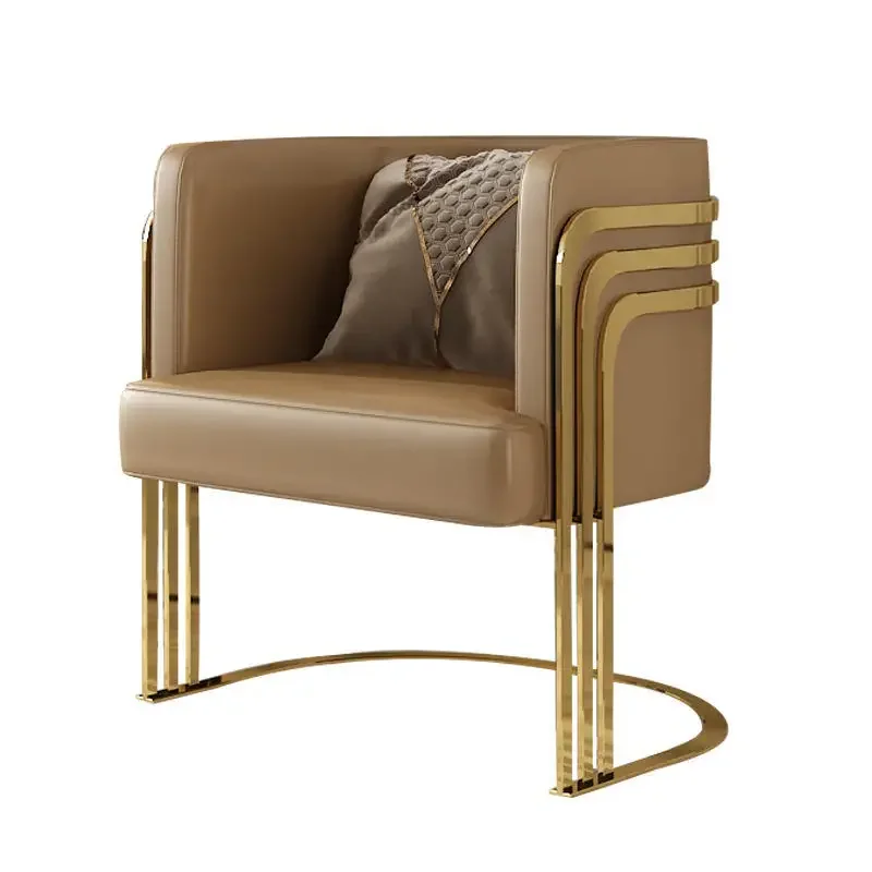 Poltrona de jantar em metal com design modernoVENDAS QUENTES