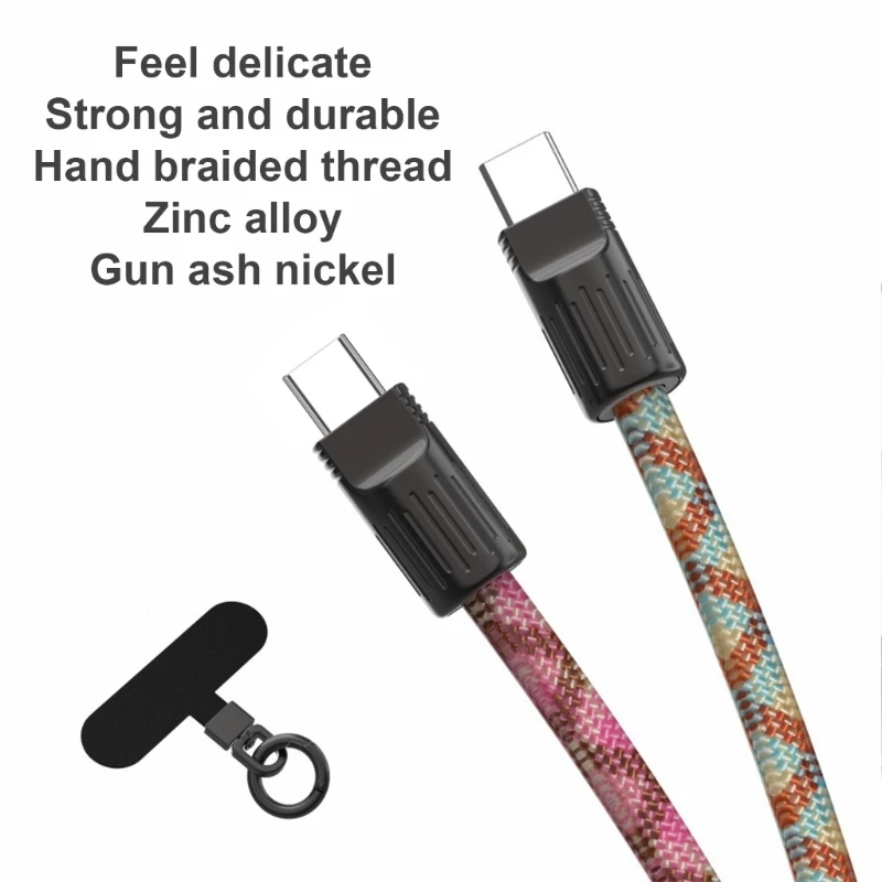 Câble données USB C tressé 60 Essential avec lanière Fast Sync 0,3 mètre