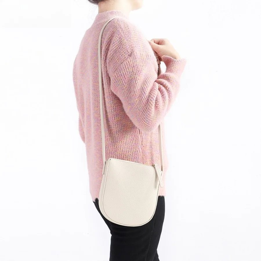 

Summer vintage crossbody single shoulder women's bag solid color simple versatile high-end commuting zipper small square bags