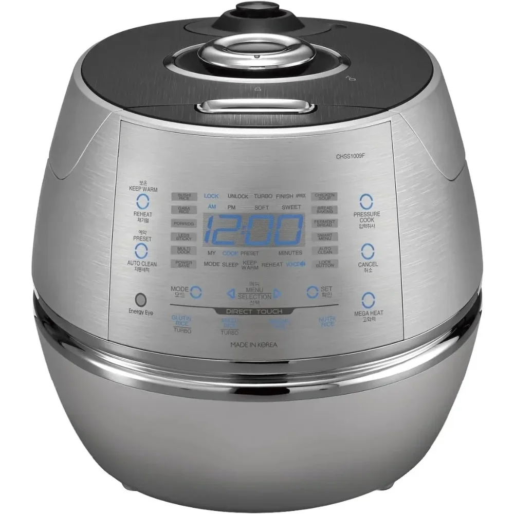 

Rice Cookers, 10 Cup Electric Pressure Cooker, Non-Stick Coating & 3-Language Voice Navigation And LED Screen, Rice Cookers