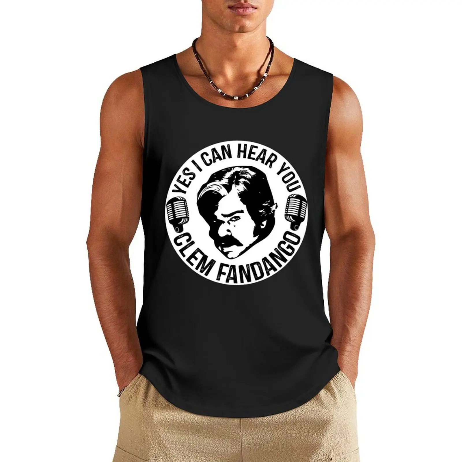 Мужская винтажная майка без рукавов, в стиле ретро