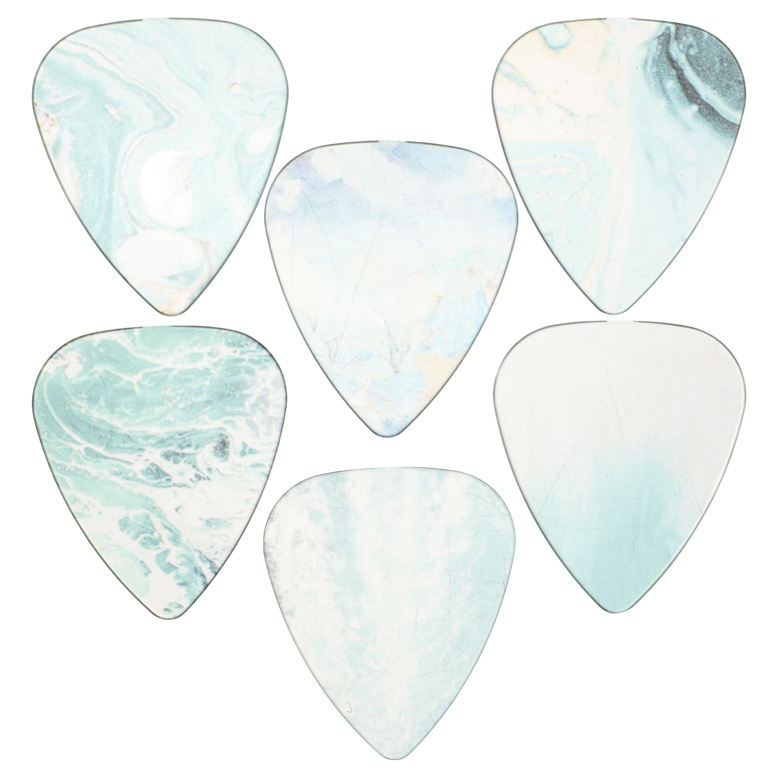

6 Pcs Picks Thick 0 58mm for Electric Acoustic Ukulele Bass Smooth Guitar Picks For Electric Guitar Long Term Stage Practice