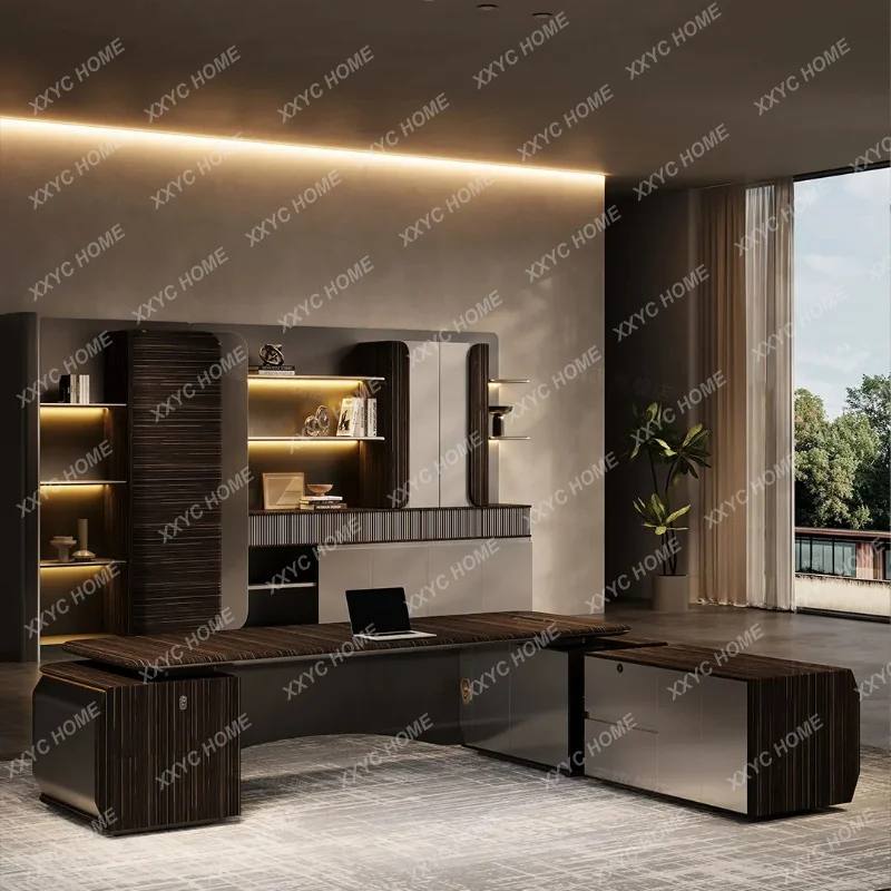 XX L Minimalist Modern Light Luxury Office Chairperson President Taipan Desk