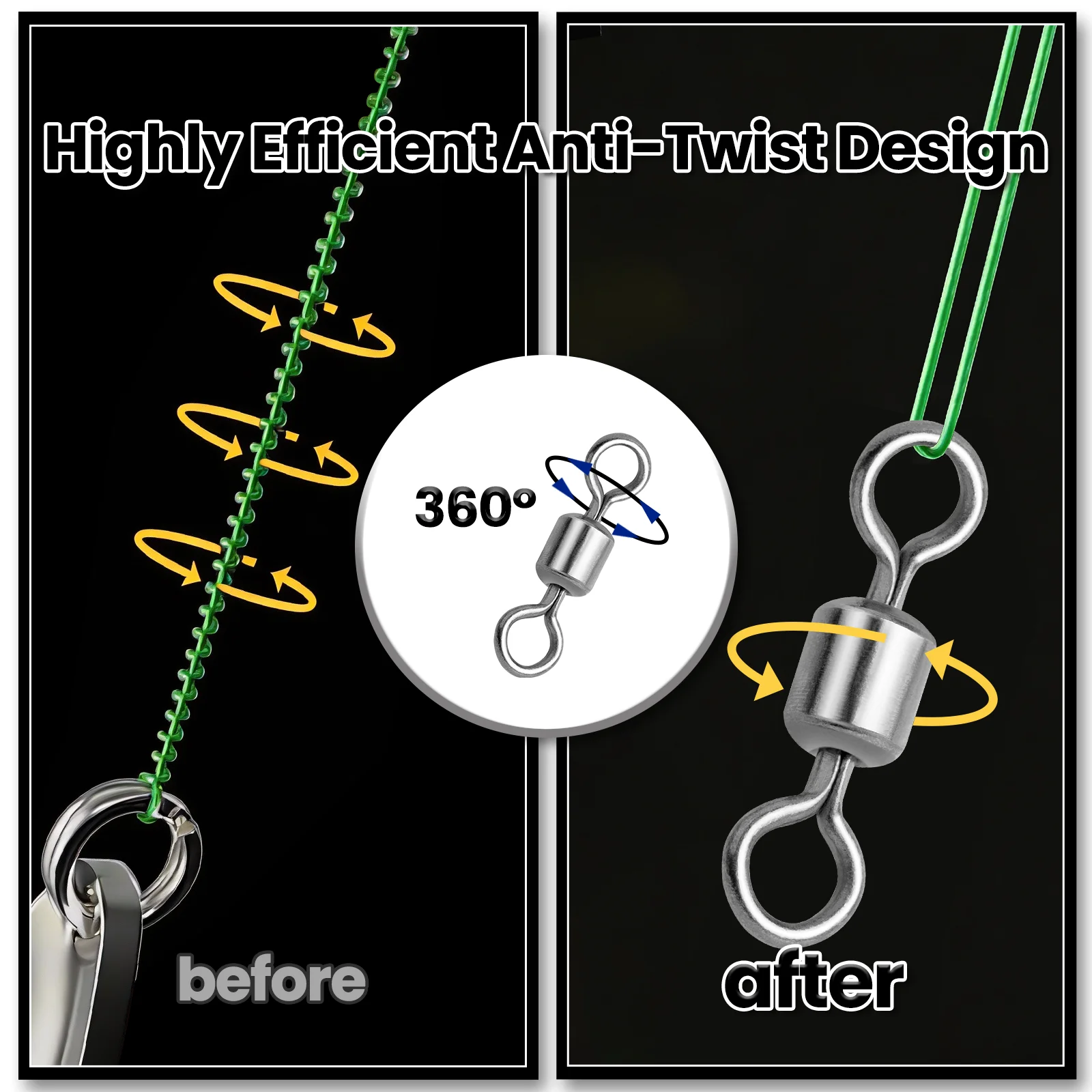 Stainless Steel Fishing Swivels 2