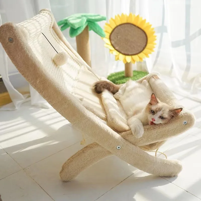 

Universal Cat Bed with Climbing Frame Integrated Cat Nest Summer Sofa Sisal Scratching Board No Crumbs