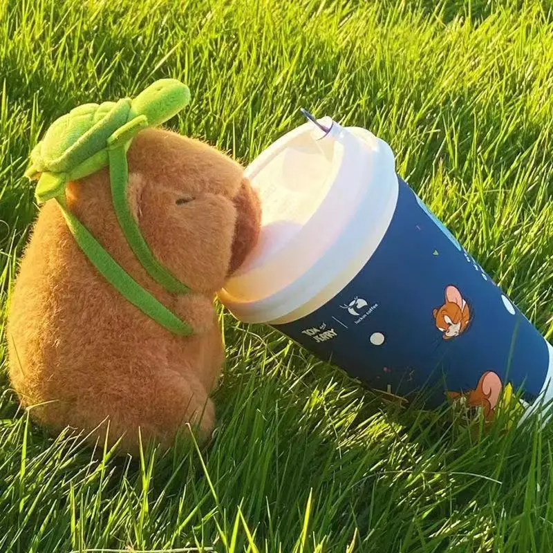 Capybara Plush Simulation Capibara Anime Fluffty Toy Kawaii Plushie Cute Doll Stuffed Animals Soft Doll Plush Gift Kid Toys image 2