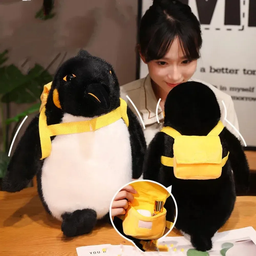

Christmas Gift Carry Bag Penguin Plush Doll Ornaments Cartoon Penguin Stuffed Toy Soft Toy Kawaii Stuffed Animal Boys and Girls