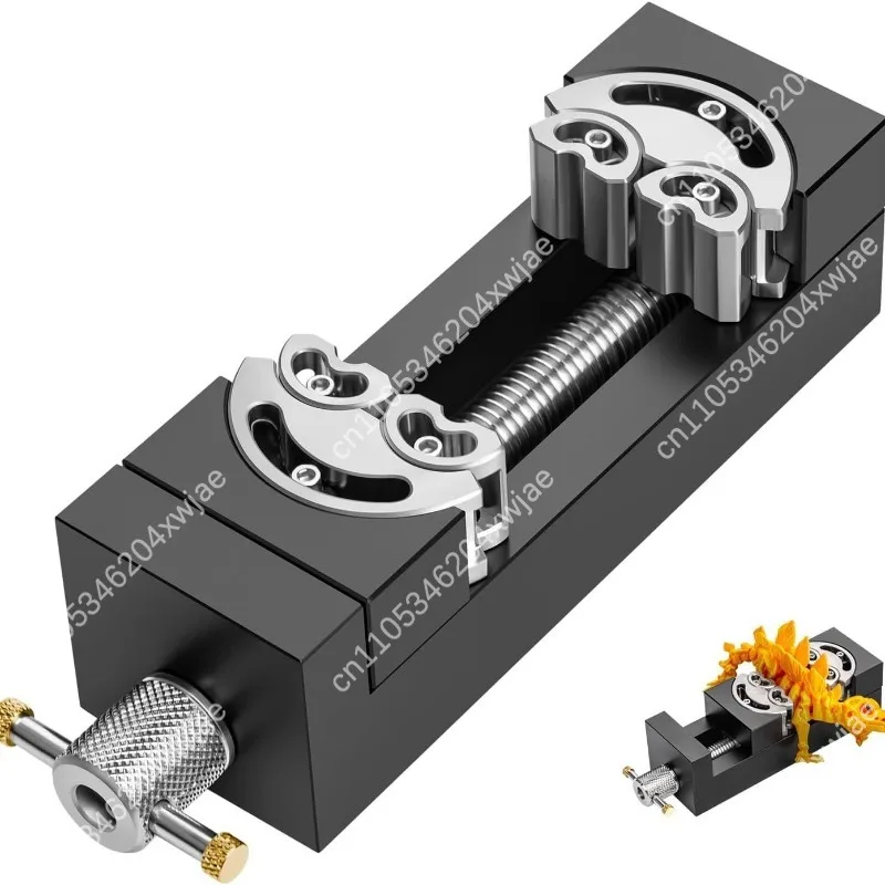 

Compact Precision Machine Vise Self Centering Design with Swivel Base for Small Parts