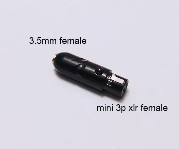 1PC 2.5MM/3.5MM Female To 3PIN Mini XLR Plug Adapter Adaptor Connector For Beyerdynamic DT700 ProX DT900 ProX DT1990 DT1770 PRO