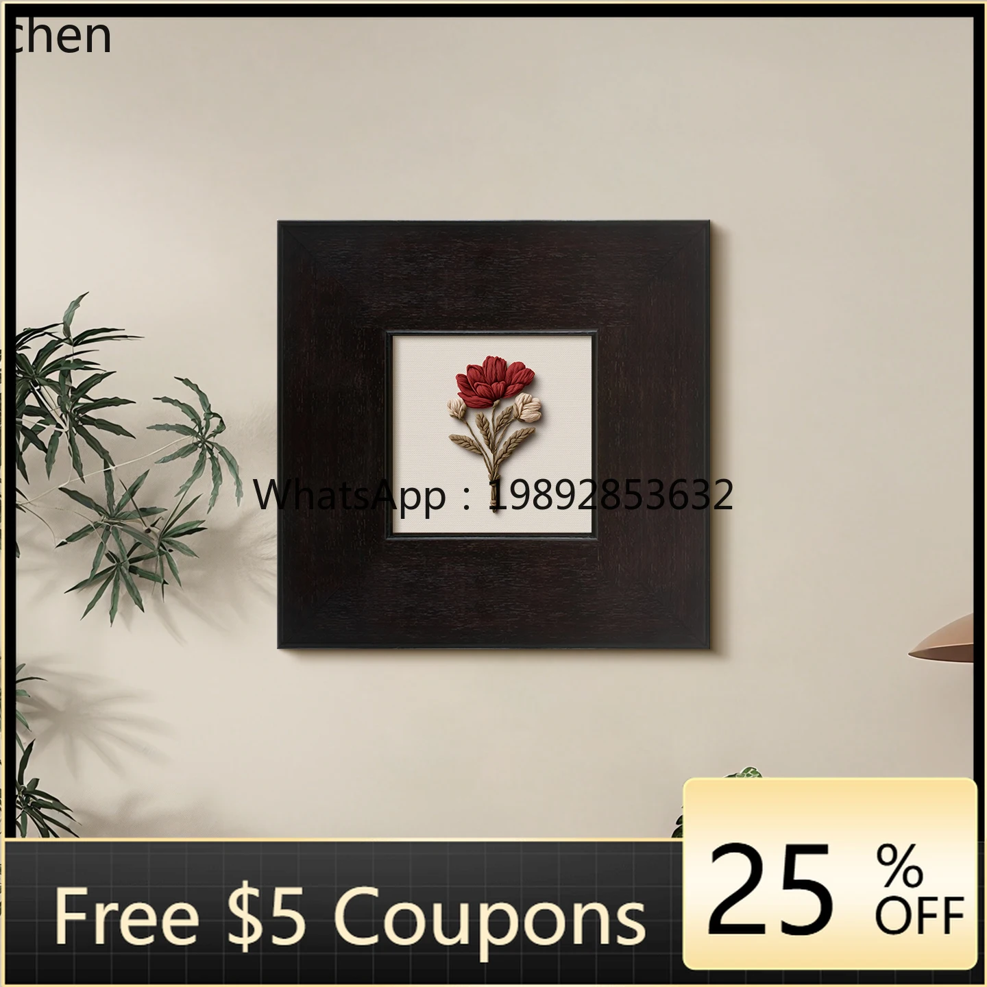 

AB Niche Art Living Room Decorative Painting Bedroom Entrance Cabinet Hanging Painting