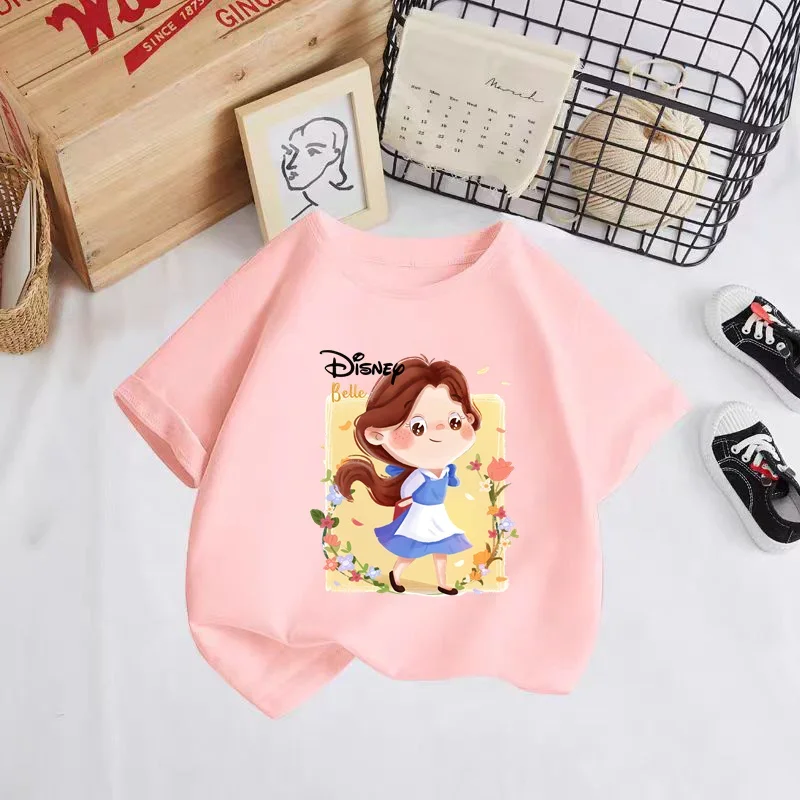 Kawaii Summer new T-shirt Girls Kids Clothing Girls Cute clothing tops Short sleeve Pants Sports Fashion Short sleeves ages 3-14