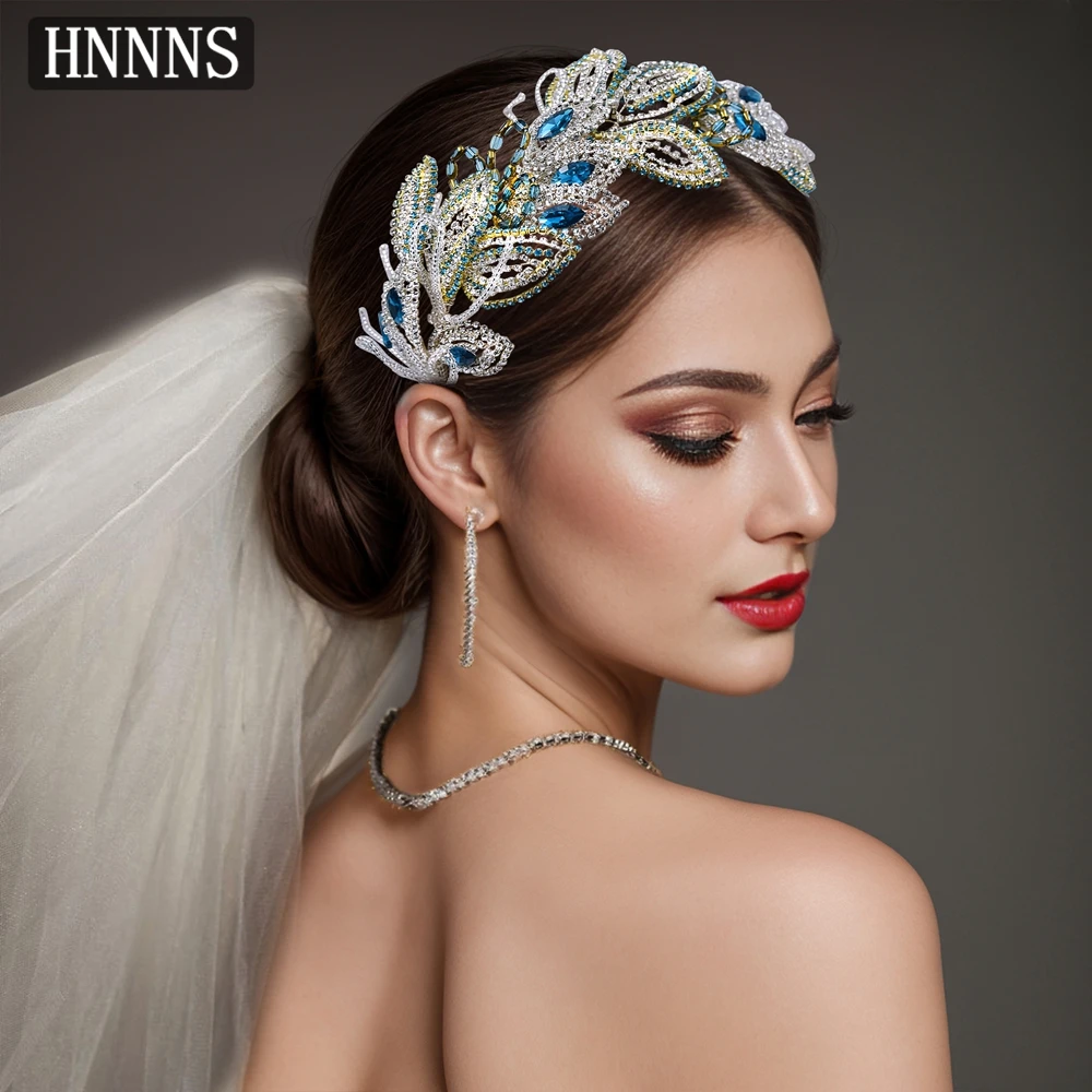 

TOPQUEEN Exquisite Bridal Weddings Rhinestone Headbands Handmade Luxury Banquet Dancing Party Women's Hair Accessories YXA157