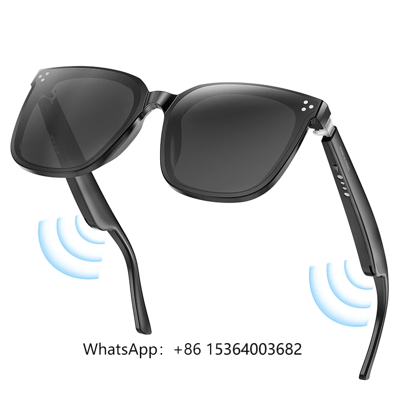 

TJXL-2025 GS260 Smart Glasses with UV400 Protection Sunglasses with Music Call Wake-up Voice Assistant Lady Smart Wearable Heads