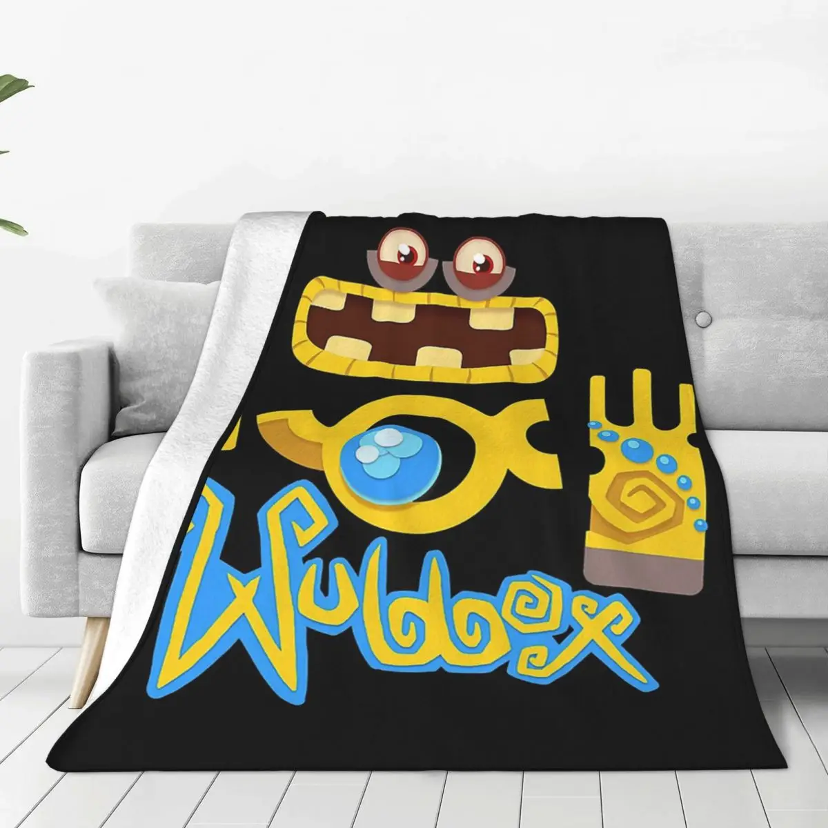 Wubbox My Singing Monsters Blanket Soft Warm Flannel Throw Blanket Plush for Bed Living room Picnic Travel Home Sofa