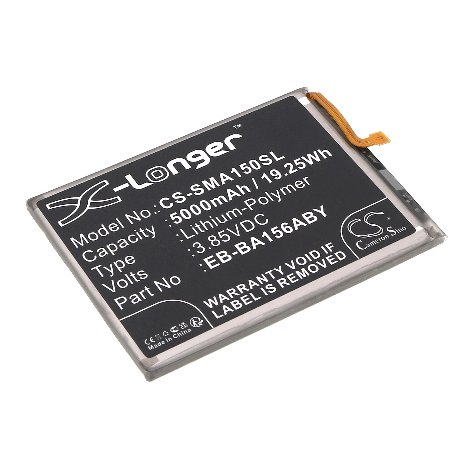3.85V 5000mAh Battery EB-BA156ABY for Samsung Galaxy Galaxy A15 4G 2024, SM-A1560, SM-A156U, A156W, A156V, A156A, A156T, A156R4