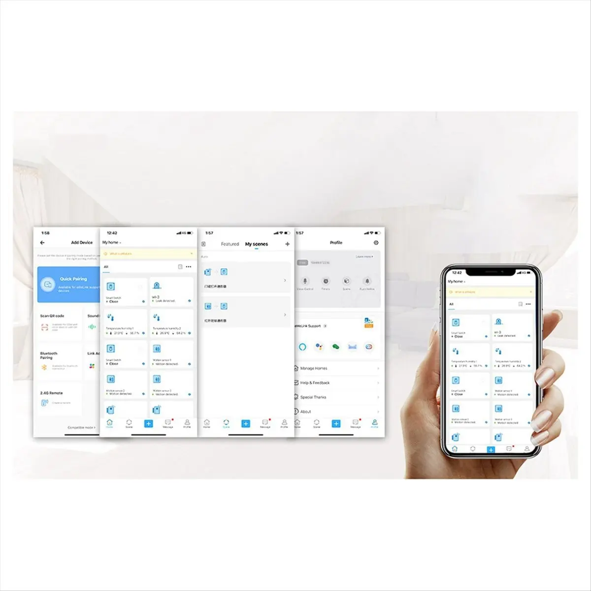 A43M EWeLink ZigBee 3.0 Gateway Hub Smart Home Device Support Add APP Gateway Smart Light Control ZigBee