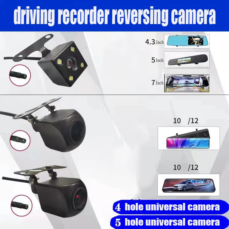 

1080P Rear View Camera 4Pin Auto Parking Reverse Backup Mirror Dash Cam 12V 4Pin High Quality Car Rear Camera