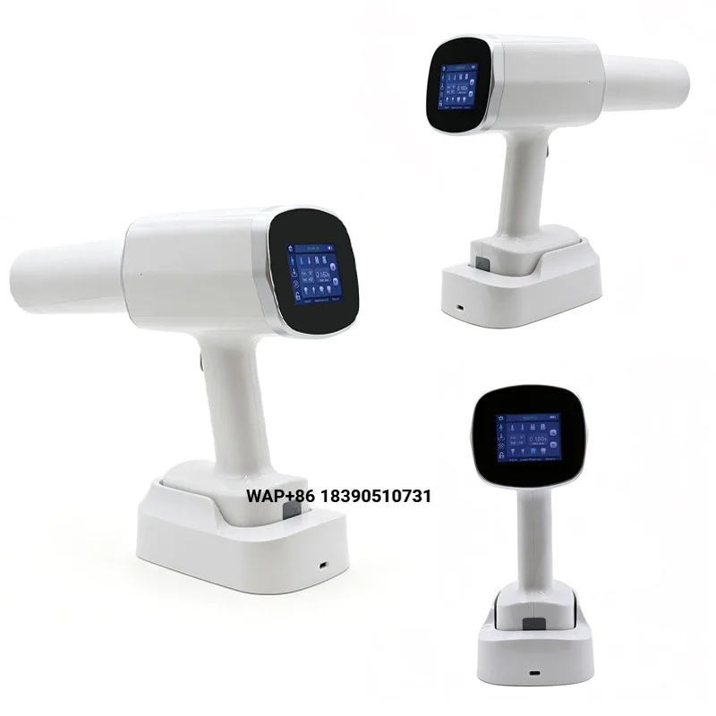 New portable handheld digital X-ray machine with built-in computer for use in human chest, limbs, and veterinary animal imaging