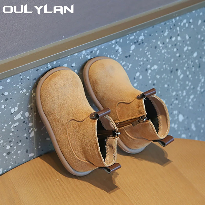 

Winter Children Boots Comfortable Warm Waterproof Anti-skid Wear-resistant Soft Sole High Quality Versatile Kids Cotton Boots