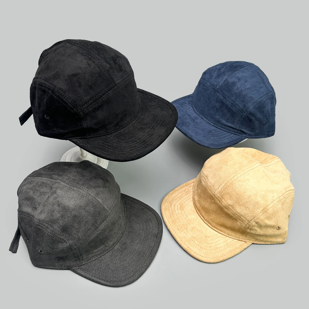 

Niche Korean Solid Suede Baseball Hats New Men Women Sunshade Flat Eave Versatile Retro Fashion Simple ins Personal Peaked Caps