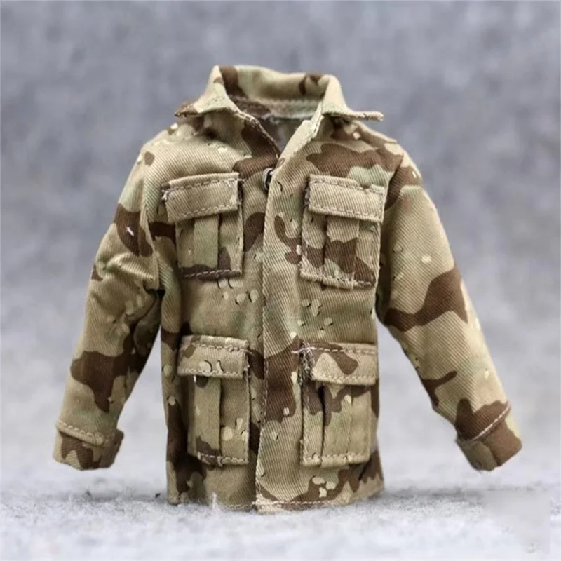 1/6 Soldier Accessories US Military Desert USMC MI Color Uniform Top Pants Model Toy For 12'' Action Figure Body In Stock