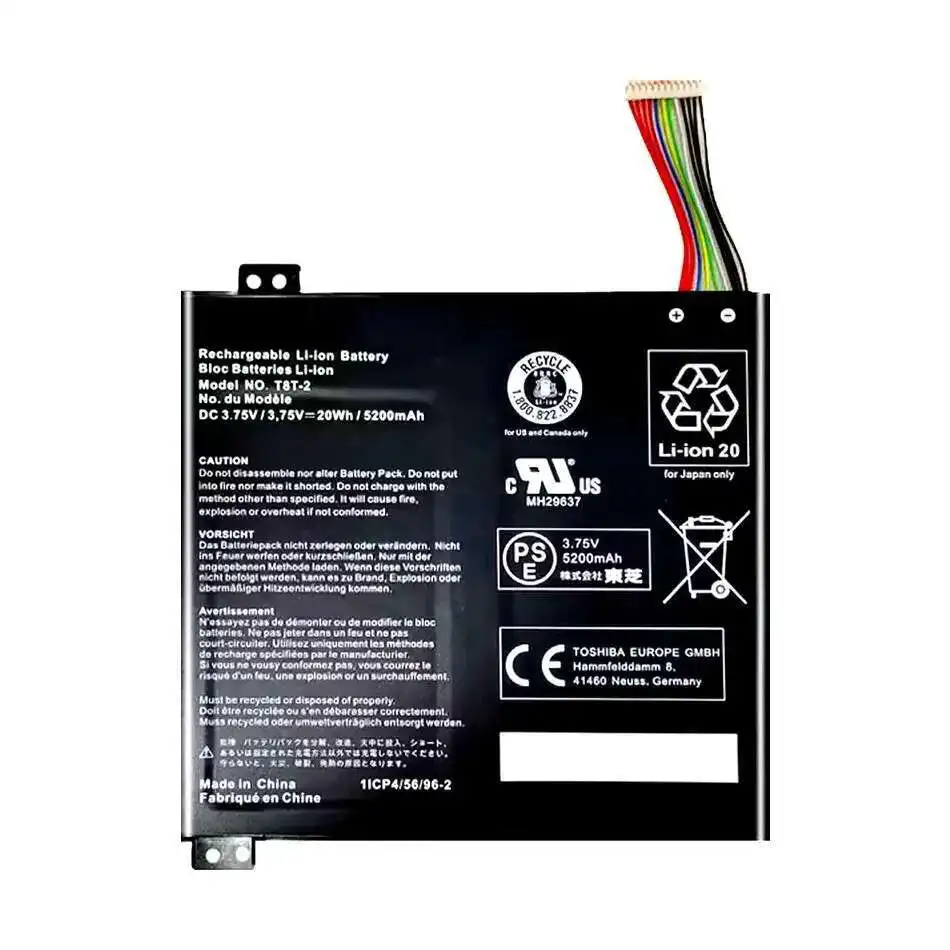 

Для Toshiba Satellite Click Mini L9W-B A000381560 T10TC T8T-2 аккумулятор мобильного телефона 5200 мАч экологически чистый