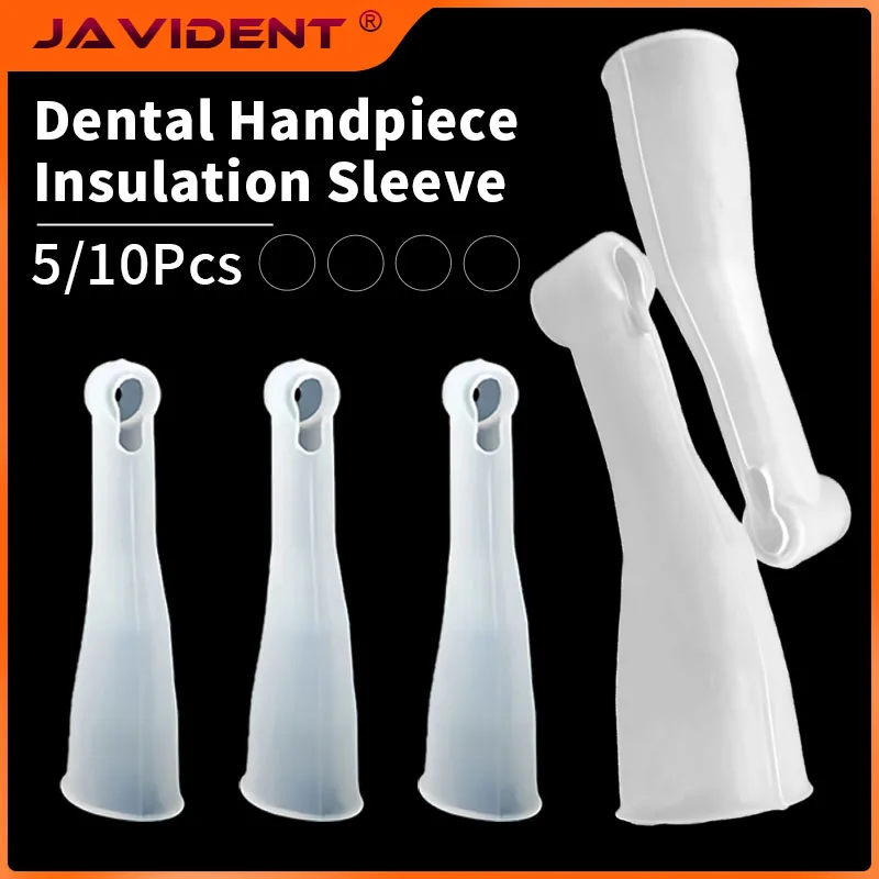 5/10Pcs Protective Insulating Sleeve Silicone Case Sheath  Dental Contra Angle Protection Sheet Cover Root Canal Endo Motor Head