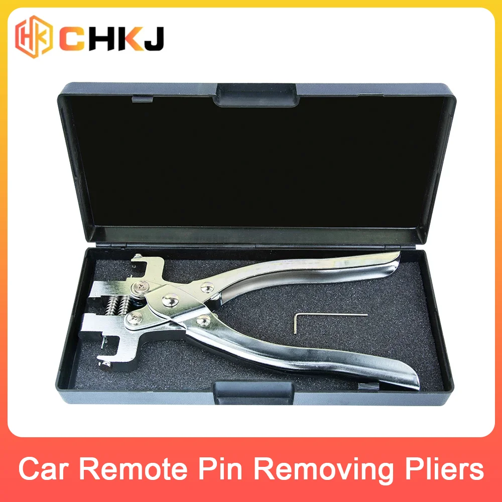 CHKJ-Alicates de extracción de pasador de montaje de Control remoto de coche, llave plegable, herramienta de eliminación de pasador fijo,