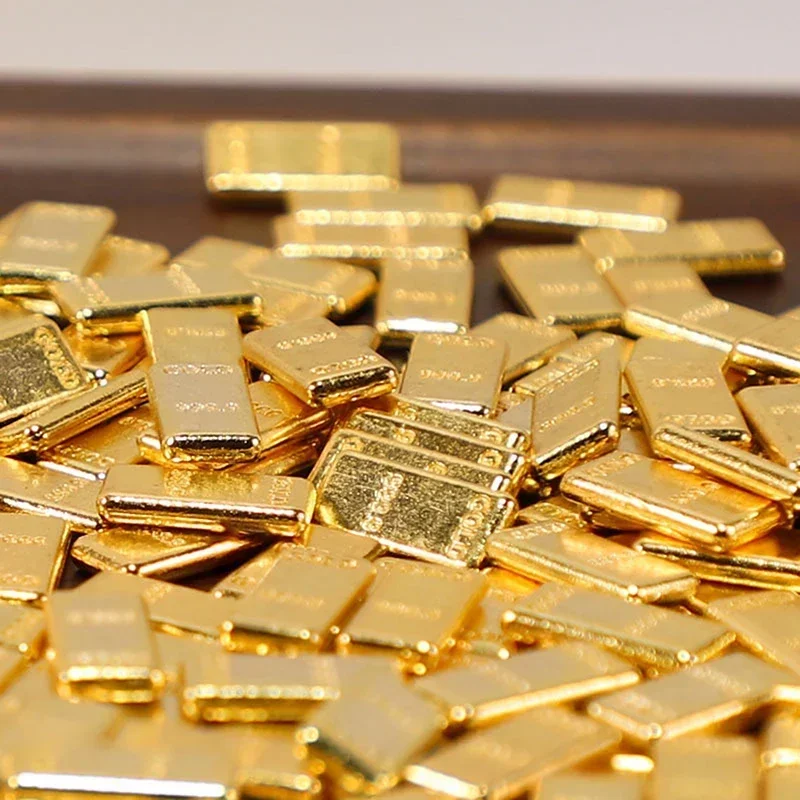 50 ピース/セットドールハウスミニチュア金塊モデルドールハウスの装飾子供のふり遊びおもちゃギフト