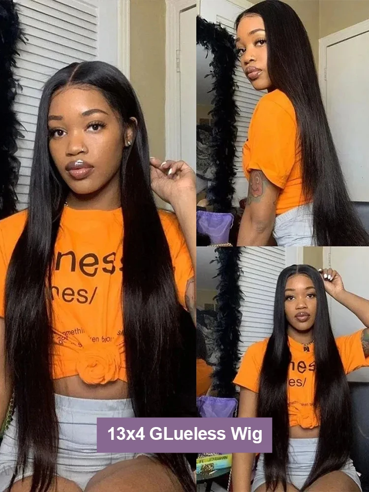 40 46 بوصة العظام مستقيم 13X4 غلويليس Hd الدانتيل شعر الإنسان الباروكات الفيتنامية 100% ارتداء الذهاب 13X6 Hd 360 كامل الدانتيل 7X5 شعر مستعار أمامي