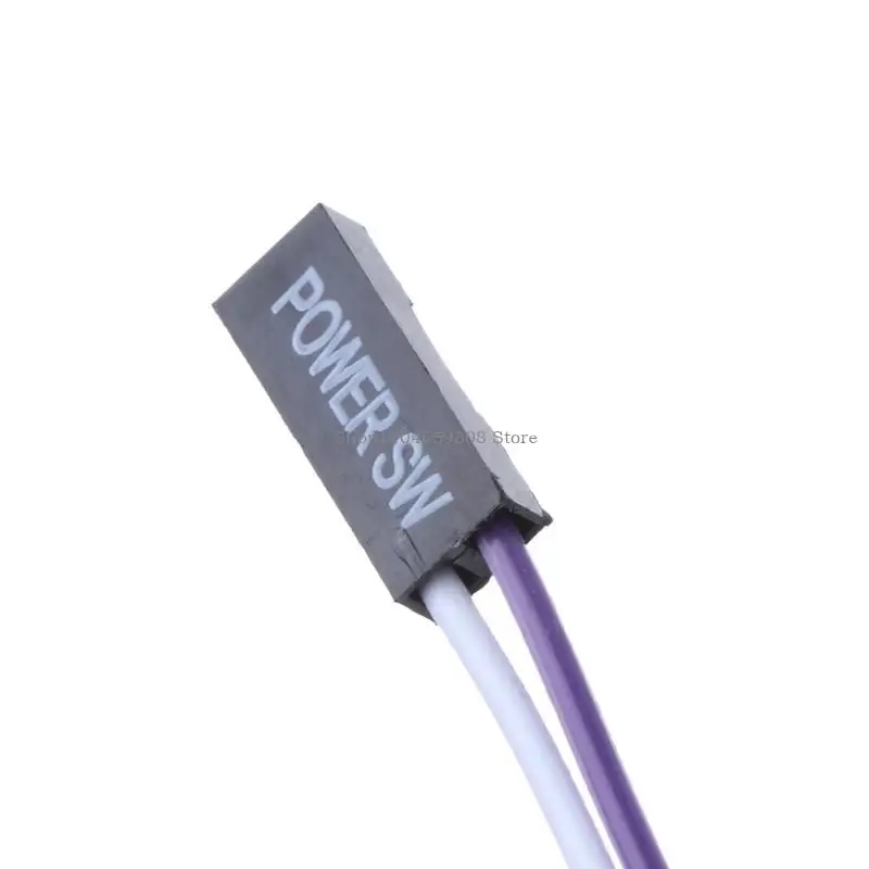 PC Computer Desktop ATX Power On Supply Reset Cable Cord Switch Connector