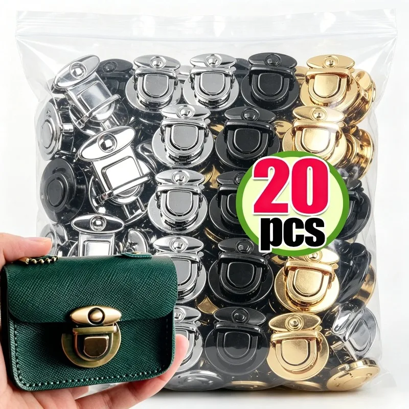 Metal Locks Bag Clasp Catch Buckles for Handbag Shoulder Bags Purse Totes Closures Snap Clasps DIY Craft Bag Accessories