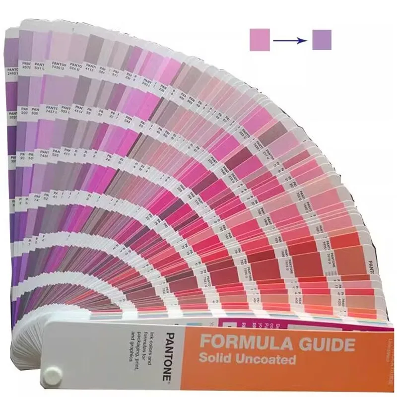 Free shipping 2390 solid PANTONE Color Card Spot Color Matte Series Formula Color Guide Chip shade Book Solid Uncoated GG1602B