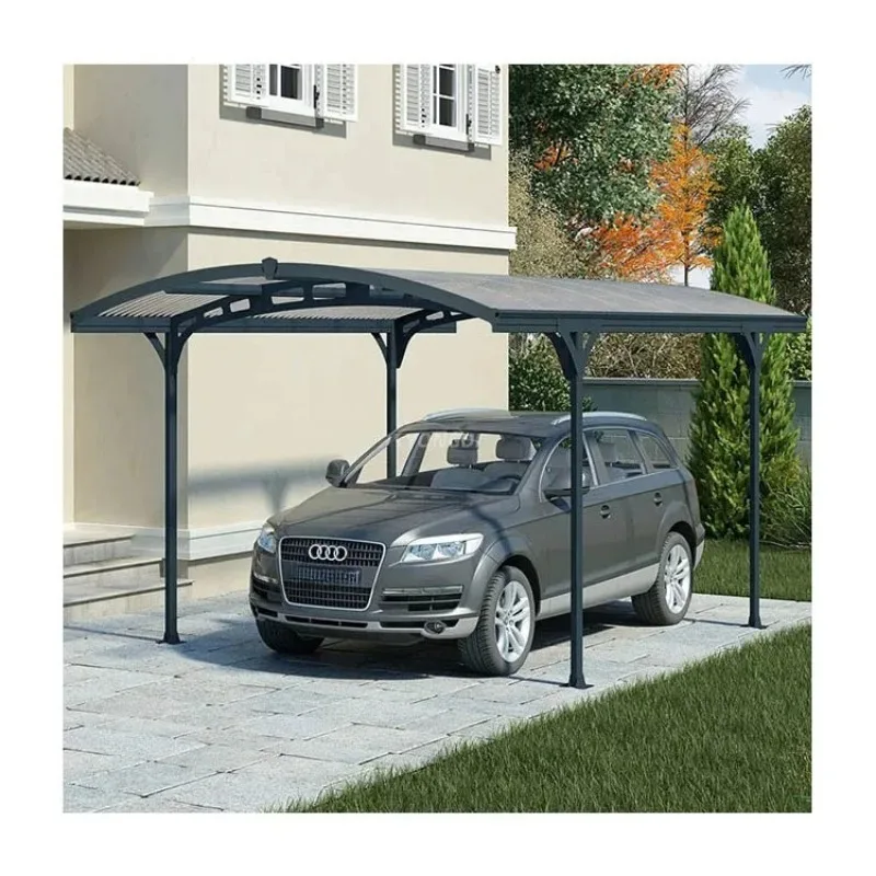 

Aluminum Carport Canopy Waterproof Sunshield Galvanized Steel Frame, Anti-Rust for Outdoor Vehicle Car Garage Shelter