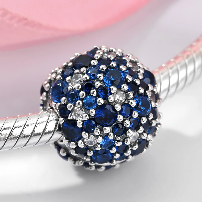 New 925 Sterling Silver Charm Colourful Round Beads Shape Clips Lock Bead Fit Original European Charms Bracelet Jewelry 2021