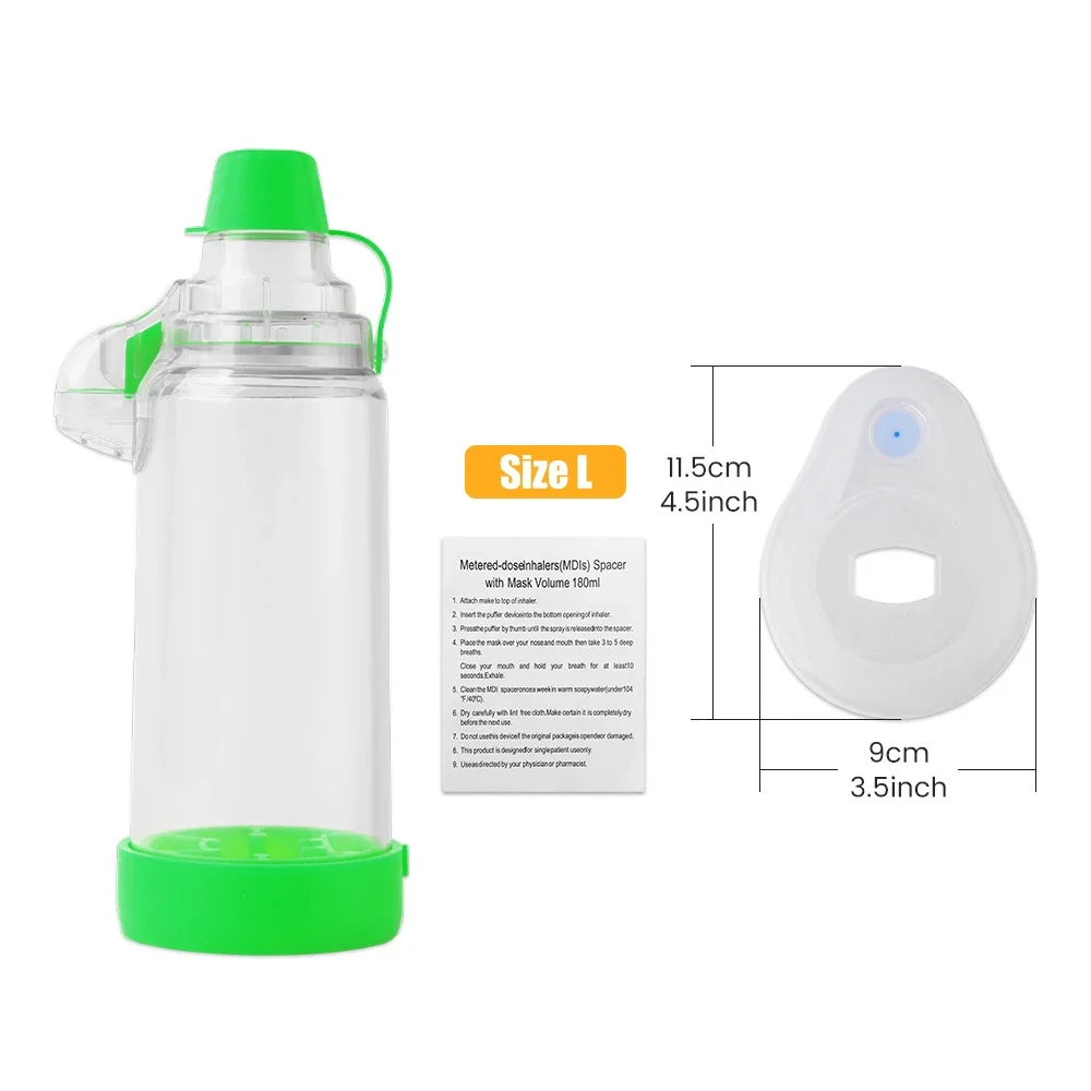 Vernevelaar Cup Inhalator Fles Astma Inhaleren Kamer Automizer Spacer Mist Opslag Compressor Tank Verstuiver Masker Kinderen Volwassen