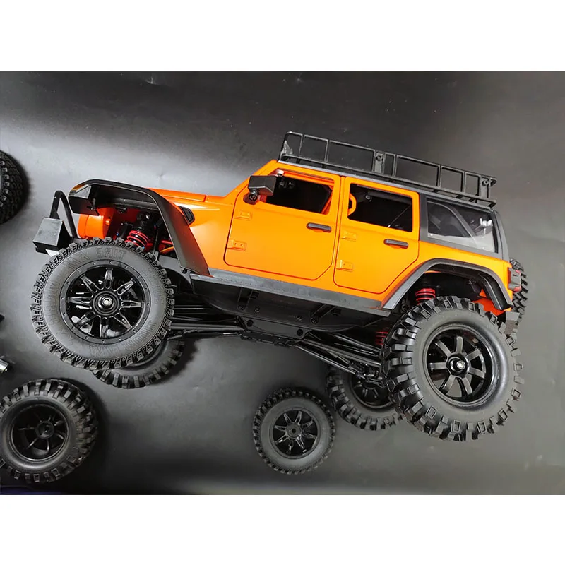 MN MN128 MN86 Wrangler Babos G500 RC Car Spare Parts Upgrade Modified 1.9 Inch 96mm Climbing Car Wheel Skin + Hub + Sponge Liner