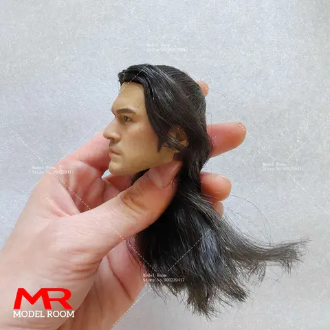 1/6 Takeshi Kaneshiro Huvudskulptur Carving med långt hår Modell Passar 12 10 best sales 1 6 kvinnligt huvudskulptur - №1
