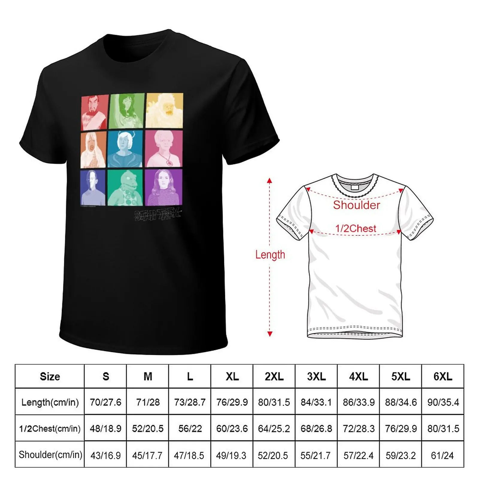 Star Trek: The Original Series Aliens Of The Final Frontier Pop Art T-Shirt g man t shirts for men T-Shirt