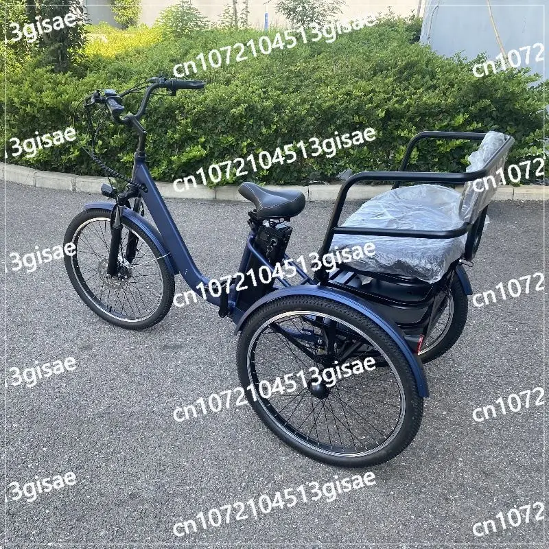Vehicle Can Carry Three-wheeled Moped Pedal Tricycle Lithium Battery Aluminum Alloy Electric