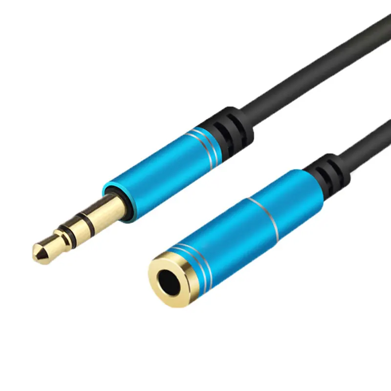 3.5mm Jack Aux Audio Male to Female Extension Cable 3/4 Pole with Microphone Stereo Compatible For PC Headphone Car Speaker Mic