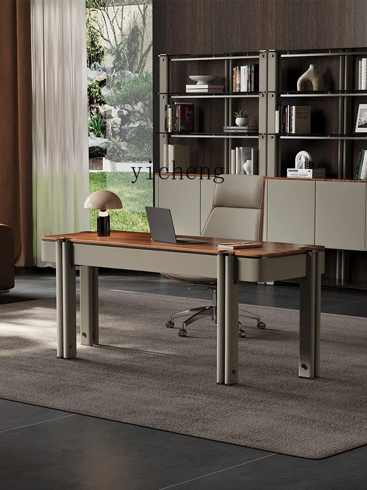 Light Luxury Solid Wood Desk High-End Home Villa Study Furniture Office Computer Desk