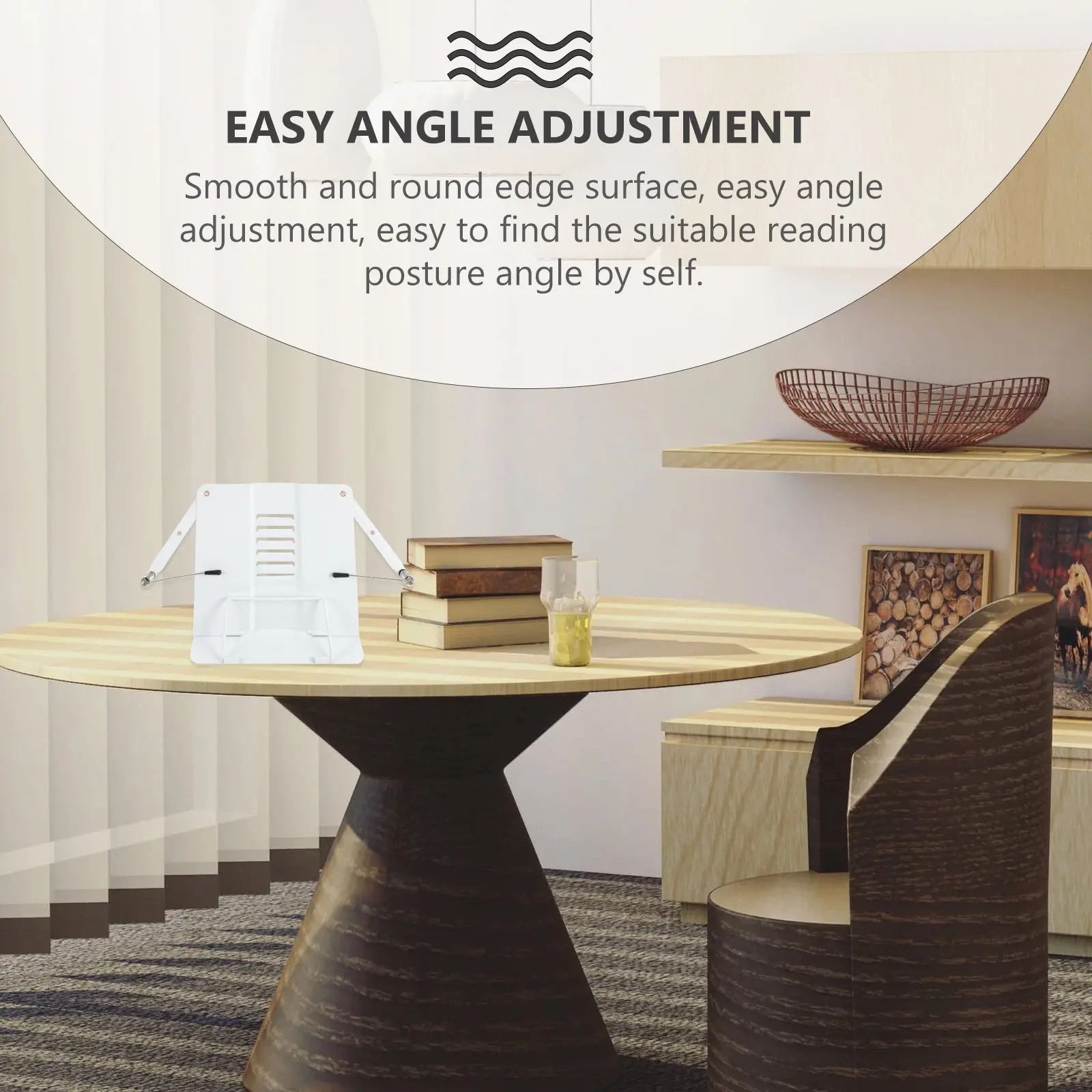 

1 шт. Прочная железная подставка для чтения, многофункциональный держатель для книг, учебников, планшетов, нот, с легкой регулировкой угла наклона, предотвращает...