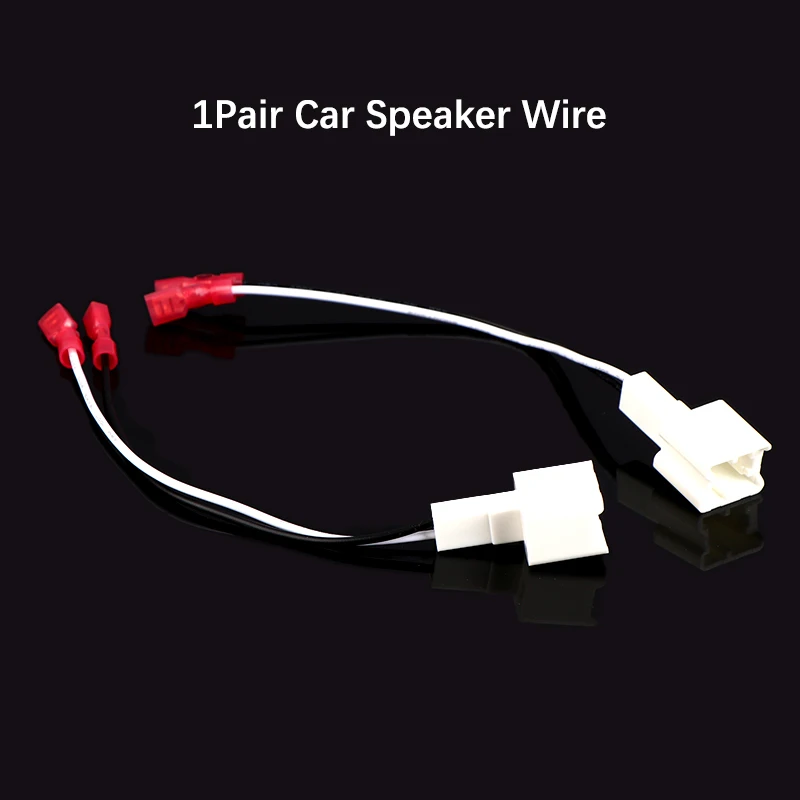 1Pair Car Tweeter Dash Front Speaker Wire Harness Adapter Cable Connector Wiring Cable For   Series Speaker