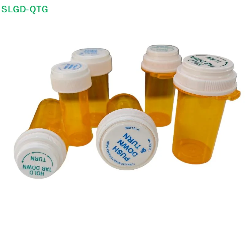 NEW NEW 5/10/20Pcs Child-resistant Yet Easy To Open Pharmaceutical Container Empty Plastic Bottle With Double-sided Cap