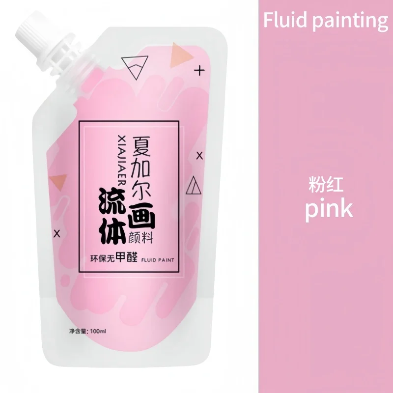 100 ml/multi-color xiajiaer vloeibare verf acrylverf zak gewelddadige beer DIY decoratieve schilderkunst vloeibare vloeibare kleurstof